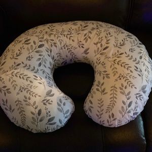 Brand New leaf Cover Boppy Original Support Nursing Pillow - Gray Taupe Leaves